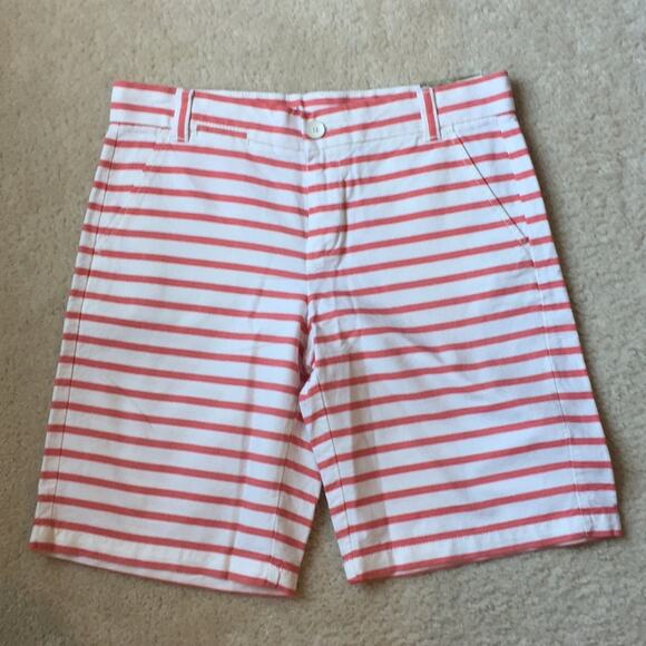 Gap Boyfriend Roll-Up Red/White‎ Shorts Size 00 NWT - Picture 1 of 6